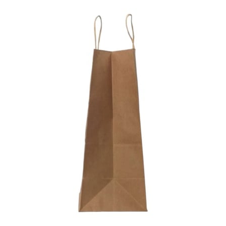 Side view of 13 x 7 x 17 Kraft Paper Shopping Bag with Handles.jpg