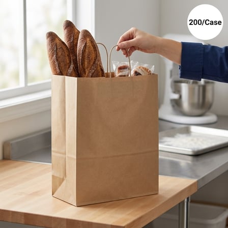 13 x 7 x 17 Natural Kraft Paper Customizable Shopping Bag with Handles.png