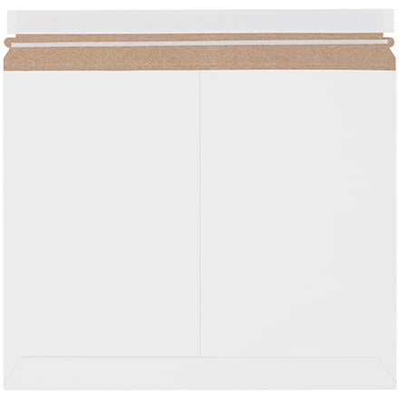 14 7/8 x 11 7/8" White Stayflats Lite® Mailers