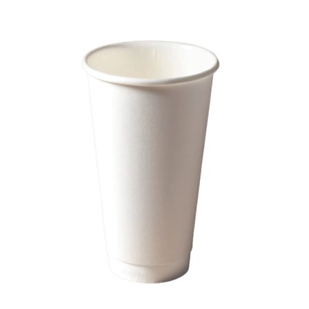 16 oz White Poly Paper Hot Cup