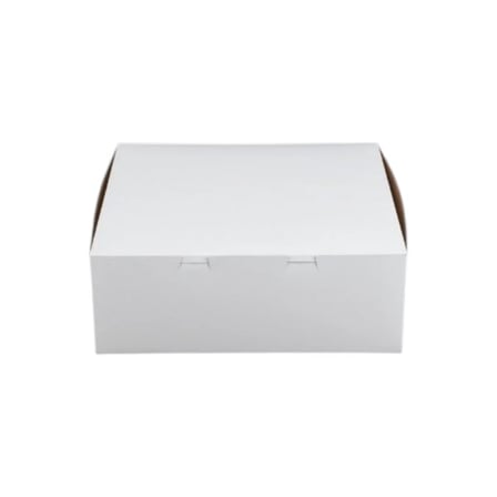 14 x 14 x 6 White Cake Bakery & Box, 1-Piece, Lock Corner.jpg