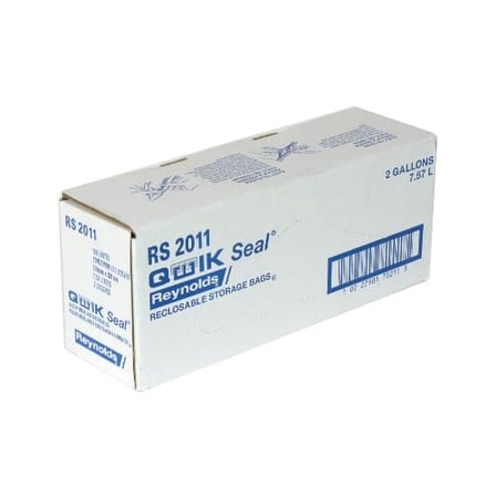 Pack of 15.68 × 13 clear reclosable poly bag​, 2 Gallon.jpg