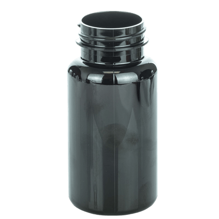 150cc Dark Amber PET Plastic Packer Bottle 38-400(400/case)