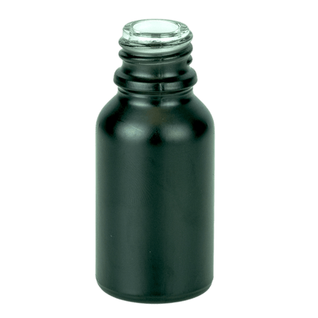15ml Matte Black Glass Euro 18-415