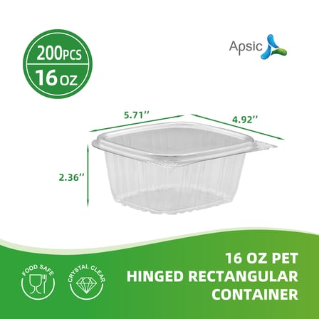 16 oz. Clear PET hinged deli containers shown with dimensions.jpg