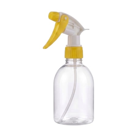 16 oz Clear PET Plastic Spray Bottle with YellowWhite Trigger Sprayer.jpg