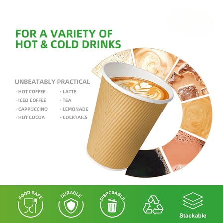16 oz Kraft ripple coffee cup ​filled with latte.jpg