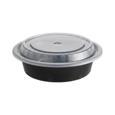 16 Ounce Black Round Microwavable Container With Lid.jpg