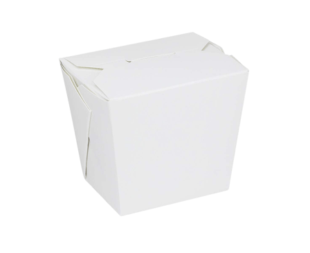 16 oz. White Chinese Microwavable Paper Take Out Containers - (400/Case)