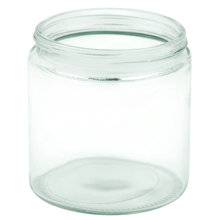 16oz Clear Glass Jar 89-400(72/cs)