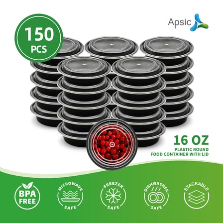 Case of 16 oz Black Round Microwavable Heavy Weight Containers with Lids.jpg