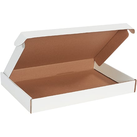 17 1/8 x 11 1/8 x 2" White Deluxe Literature Mailers