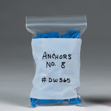 18 x 20" - 2 Mil White Block Reclosable Poly Bags