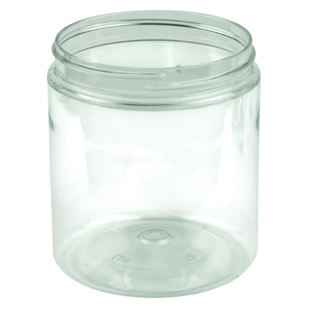 19oz Clear PET Plastic SS Jar 89-400 (Tray Packs)