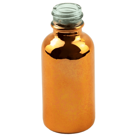 1oz (30ml) Rose Gold Glass Boston Round 20-400(360/case)