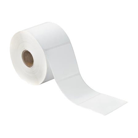 2 1/4 x 2" White Desktop Direct Thermal Labels