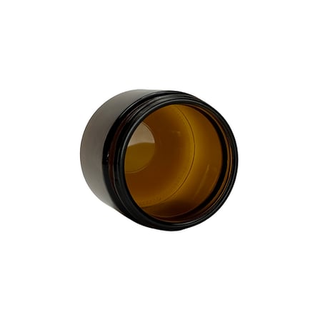 2 oz. Amber Glass 53-400 Straight Sided Round Jar
