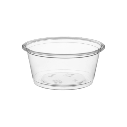 Clear 2 oz Plastic Souffle Cup Perfect Portion Control