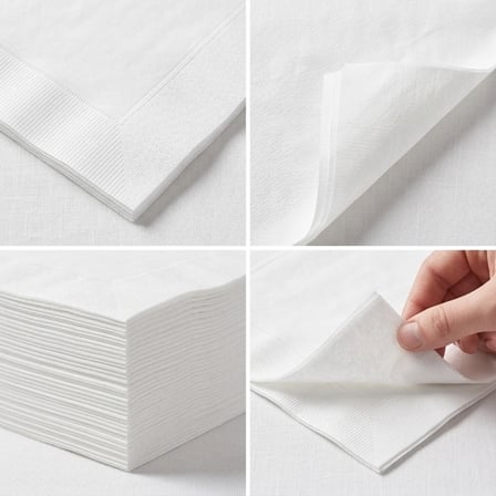 White 2-Ply Dinner Napkin 17" x 15" - (3000/Case) product image