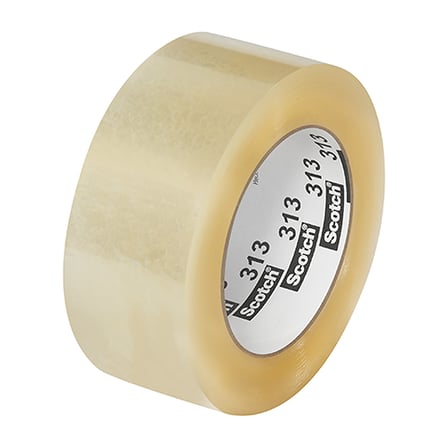 2" x 110 yds. Clear Scotch® Box Sealing Tape 313 – 2.5 Mil (2" x 110 yds. W x L)