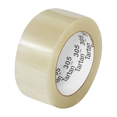2" x 110 yds. Clear Tartan™ Box Sealing Tape 305 – 1.8 Mil