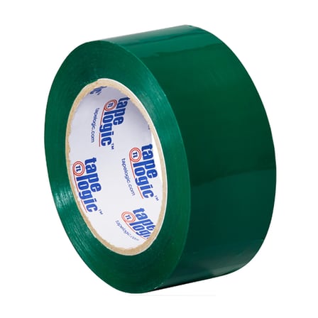 2" x 110 yds. Green (6 Pack) Carton Sealing Tape – 2.2 Mil