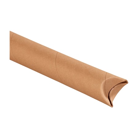 2 x 18" Kraft Crimped End Tubes