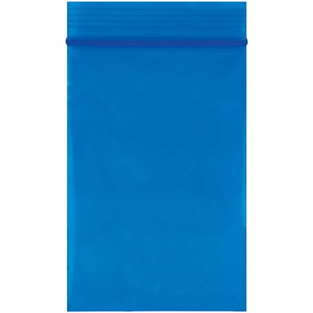 2 x 3" - 2 Mil Blue Reclosable Poly Bags