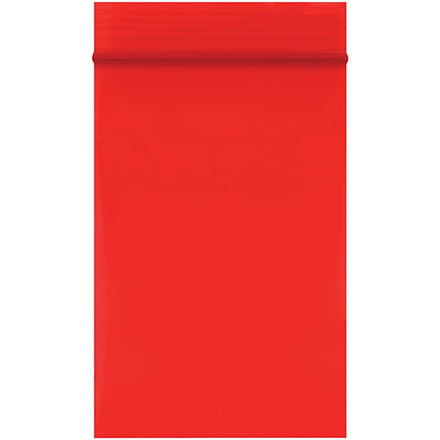 2 x 3" - 2 Mil Red Reclosable Poly Bags