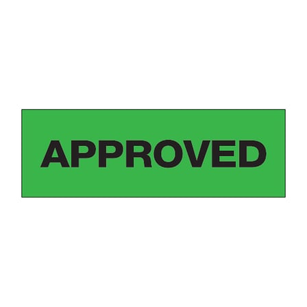 2" x 55 yds. - "Approved" (6 Pack) Messaged Carton Sealing Tape – 2.2 Mil