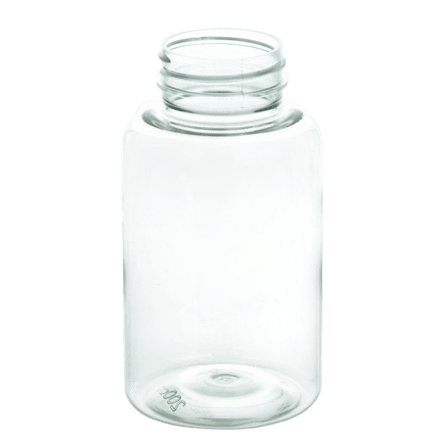 200cc Clear PET Plastic Packer Bottle 38-400(320/case)