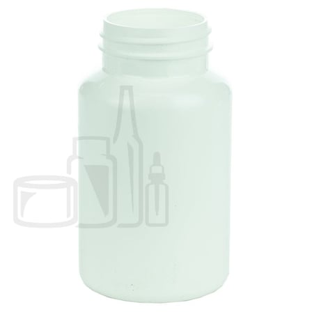 200cc White HDPE Plastic Packer Bottle 38-400(270/case)