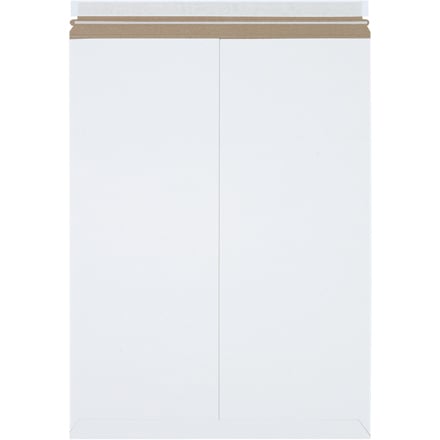 22 x 27" White Self-Seal Stayflats Plus® Mailers