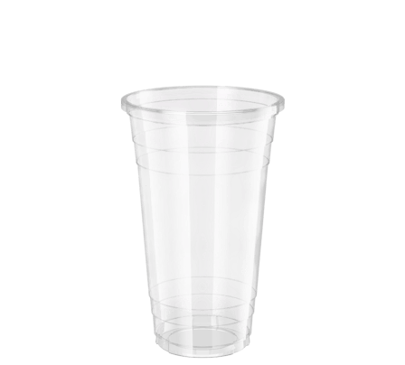 24 oz. Clear PET Plastic Cold Cups - (1000/Case)
