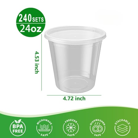 24 oz. Heavy Duty Microwavable Translucent Plastic Deli Container with Lid Showing Dimensions.jpg