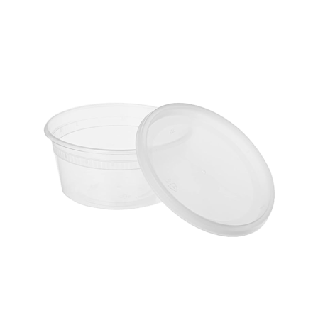24 oz Translucent Deli Container with Lid
