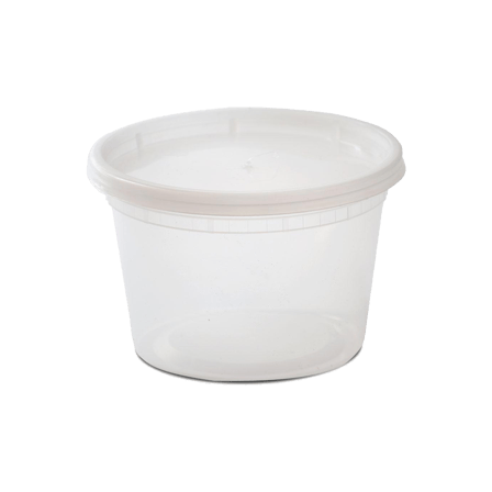 24 oz Translucent Deli Container with Lid
