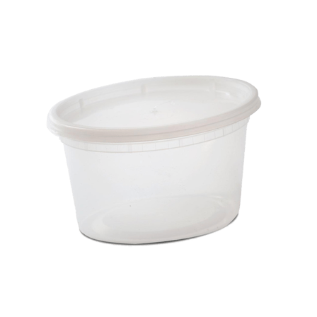 24 oz Translucent Deli Container with Lid