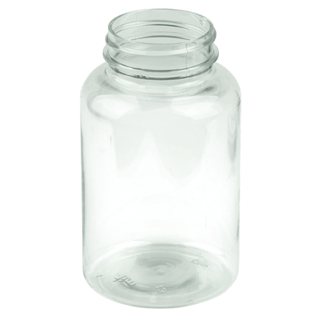 250cc Clear PET Plastic Packer Bottle 45-400(300/case)