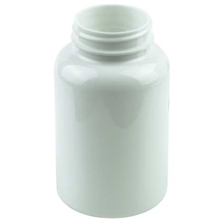 250cc White PET Plastic Packer Bottle 45-400(300/case)