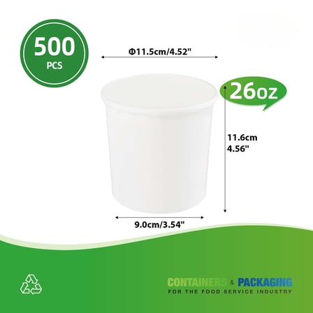 26 oz white paper soup container shown with dimensions.jpg
