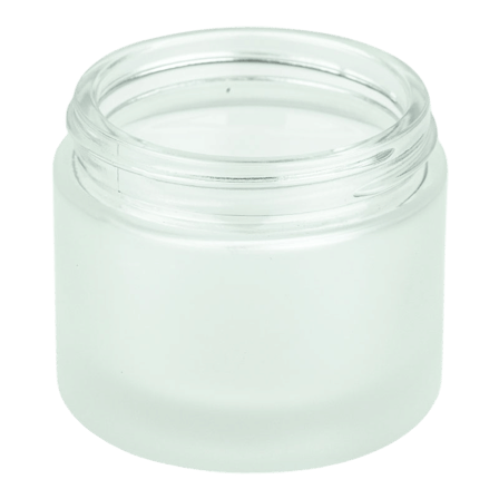 2oz Frosted Clear Glass Jar 53-400(144/case)