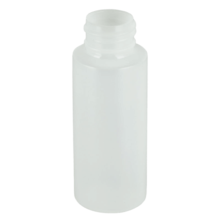 2oz Natural Cylinder HDPE Plastic Bottle 24-410(825/case)