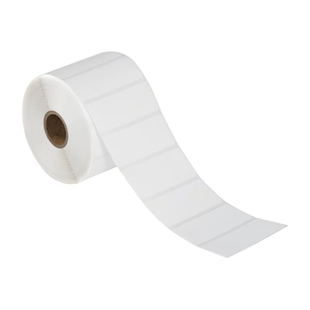 3 1/2 x 1 1/2" White Desktop Direct Thermal Labels