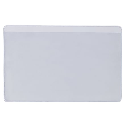 3 1/2 x 2" Super-Scan® Press-On Vinyl Envelopes - Long Side Open