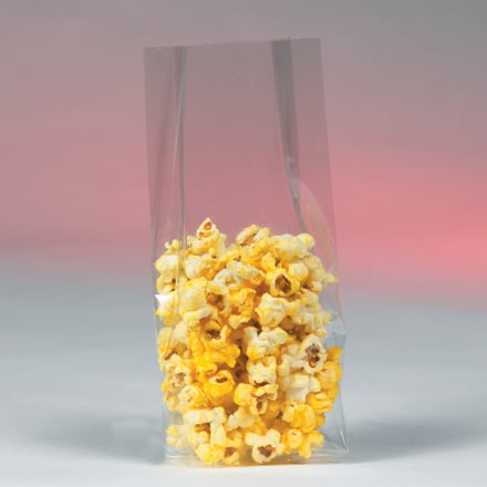 3 1/2 x 2 x 7 1/2" - 1.5 Mil Gusseted Polypropylene Bags