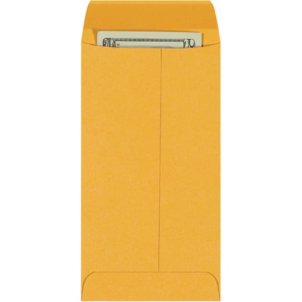 3 1/2 x 6 1/2" Kraft Gummed Envelopes