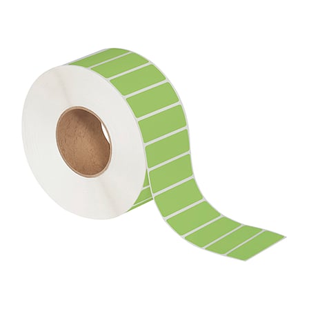 3 x 1" Green Direct Thermal Labels