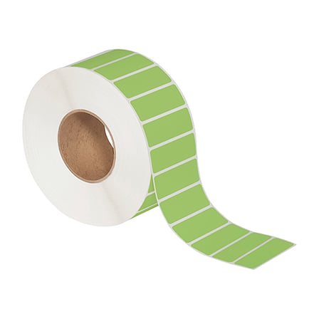 3 x 1" Green Thermal Transfer Labels