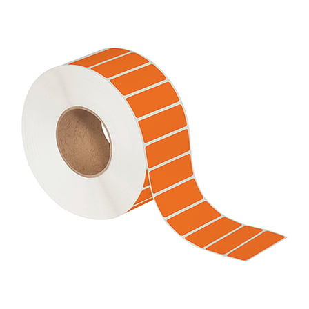 3 x 1" Orange Thermal Transfer Labels